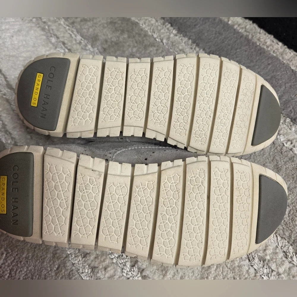 Men's Suede Wingtip Derby in Light Gray